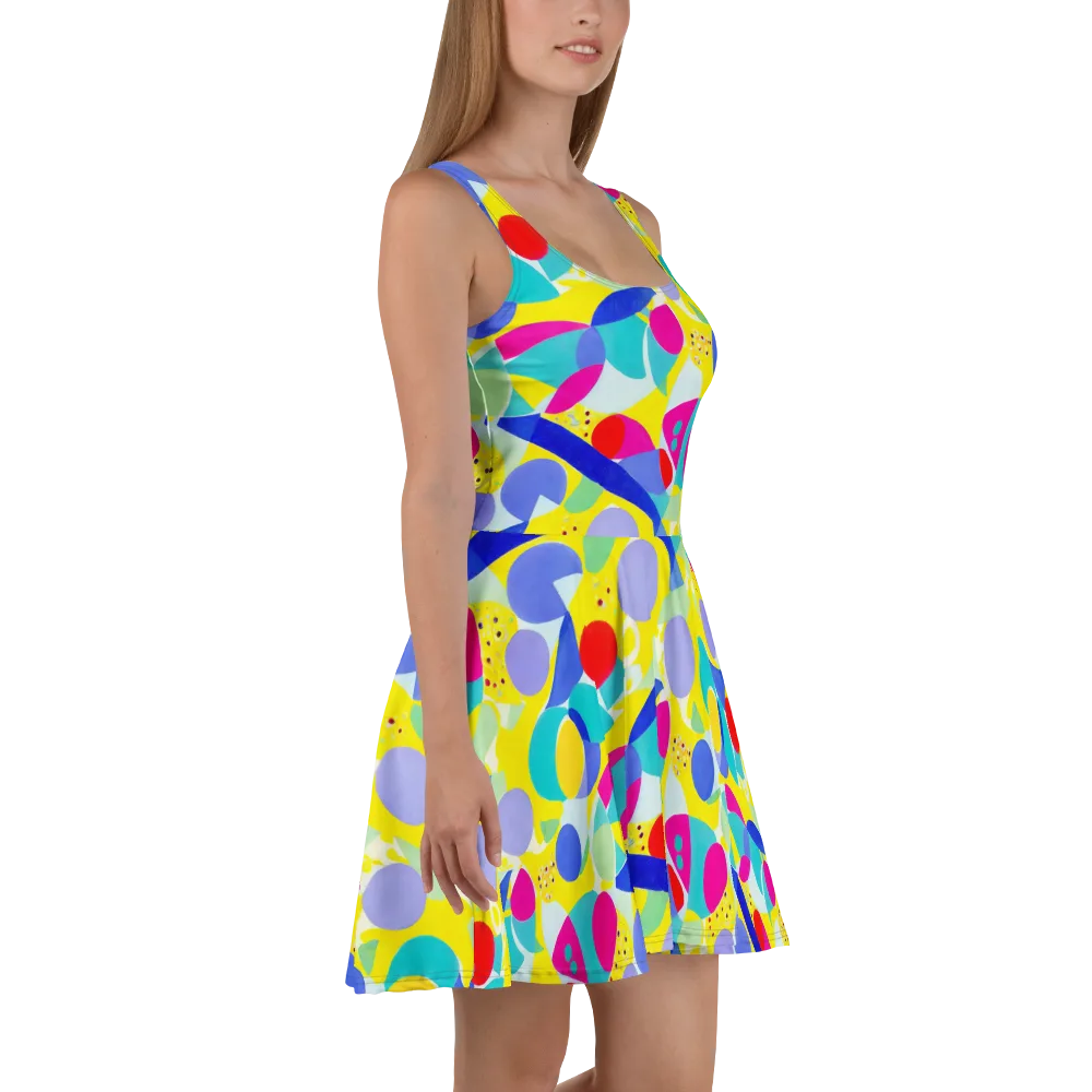 Sunlit Kaleidoscope on Skater Dress — Right