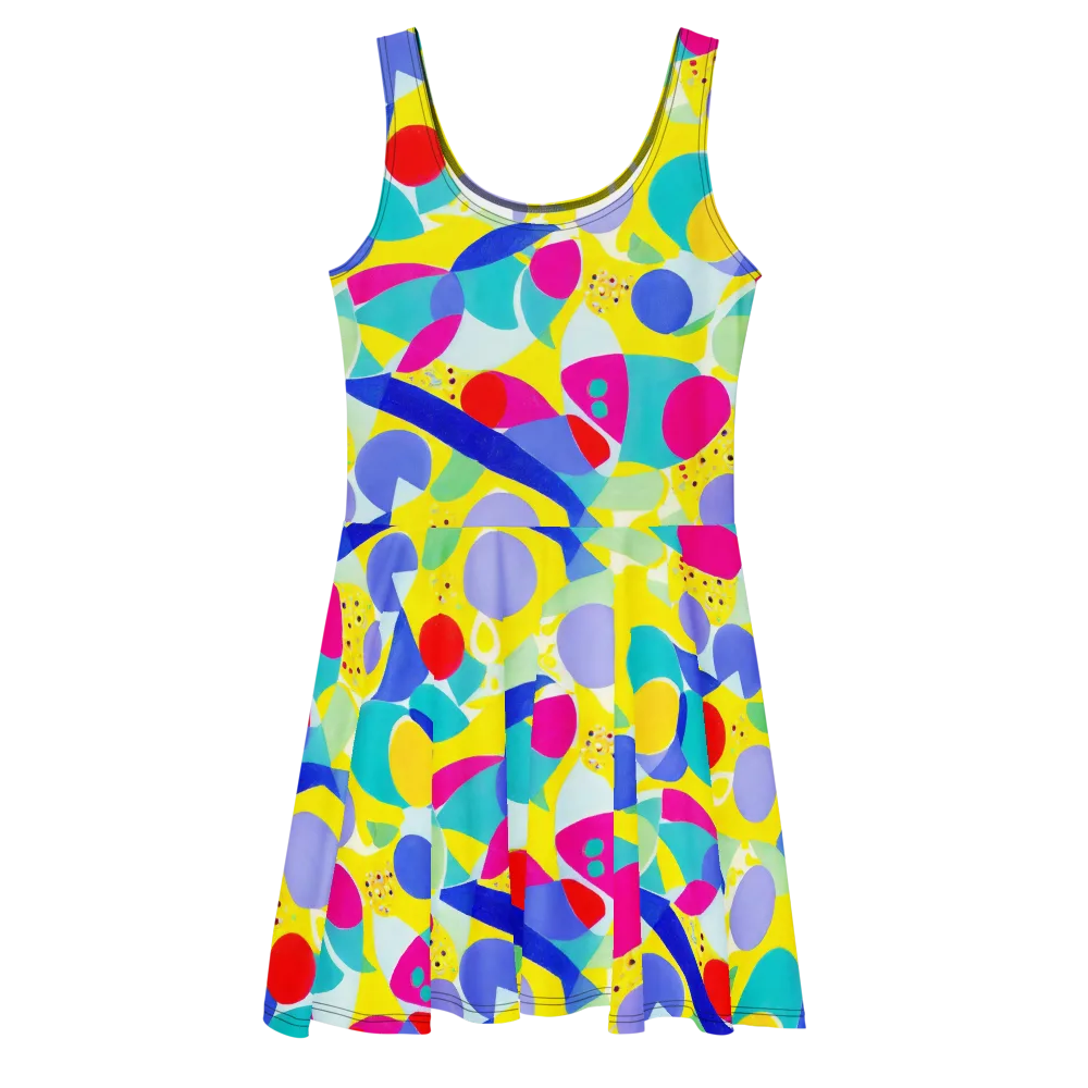 Sunlit Kaleidoscope on Skater Dress — Front