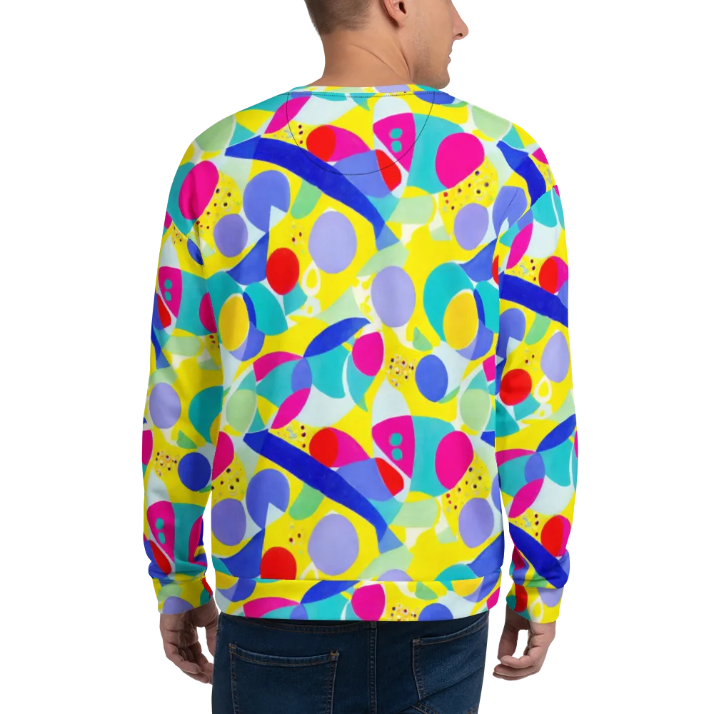 Sunlit Kaleidoscope on Sweatshirt — Back