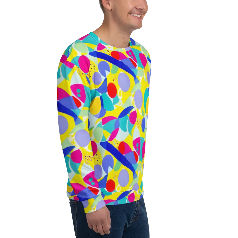 Sunlit Kaleidoscope on Sweatshirt — Right Front