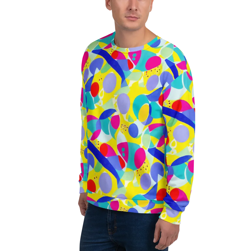 Sunlit Kaleidoscope on Sweatshirt — Left Front