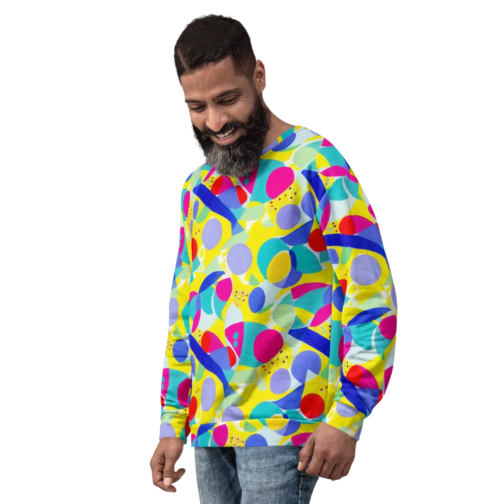 Sunlit Kaleidoscope on Sweatshirt — Left Front