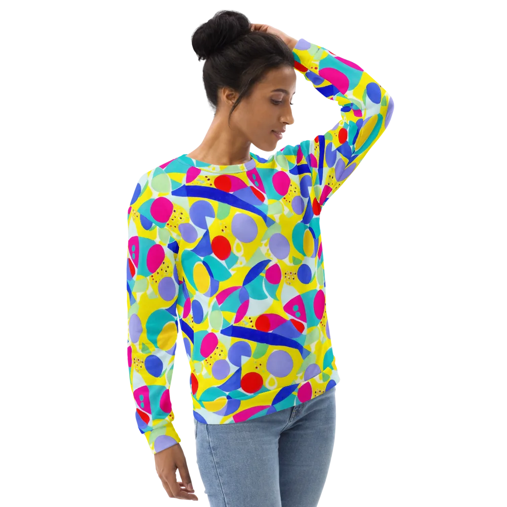 Sunlit Kaleidoscope on Sweatshirt — Right Front