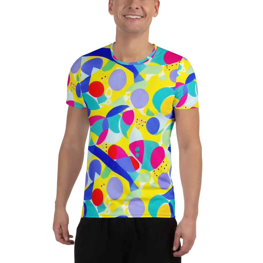 Sunlit Kaleidoscope on Men's Athletic T-Shirt — Front