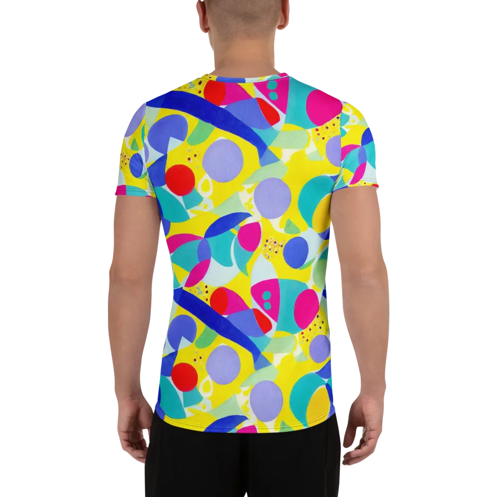 Sunlit Kaleidoscope on Men's Athletic T-Shirt — Back