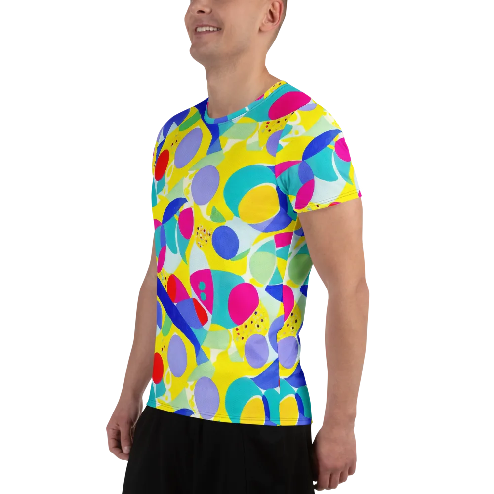 Sunlit Kaleidoscope on Men's Athletic T-Shirt — Left