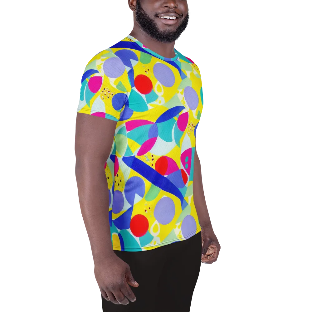Sunlit Kaleidoscope on Men's Athletic T-Shirt — Right