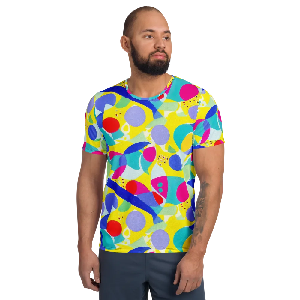 Sunlit Kaleidoscope on Men's Athletic T-Shirt — Front