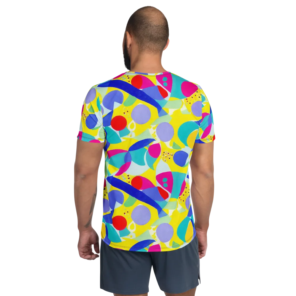 Sunlit Kaleidoscope on Men's Athletic T-Shirt — Back