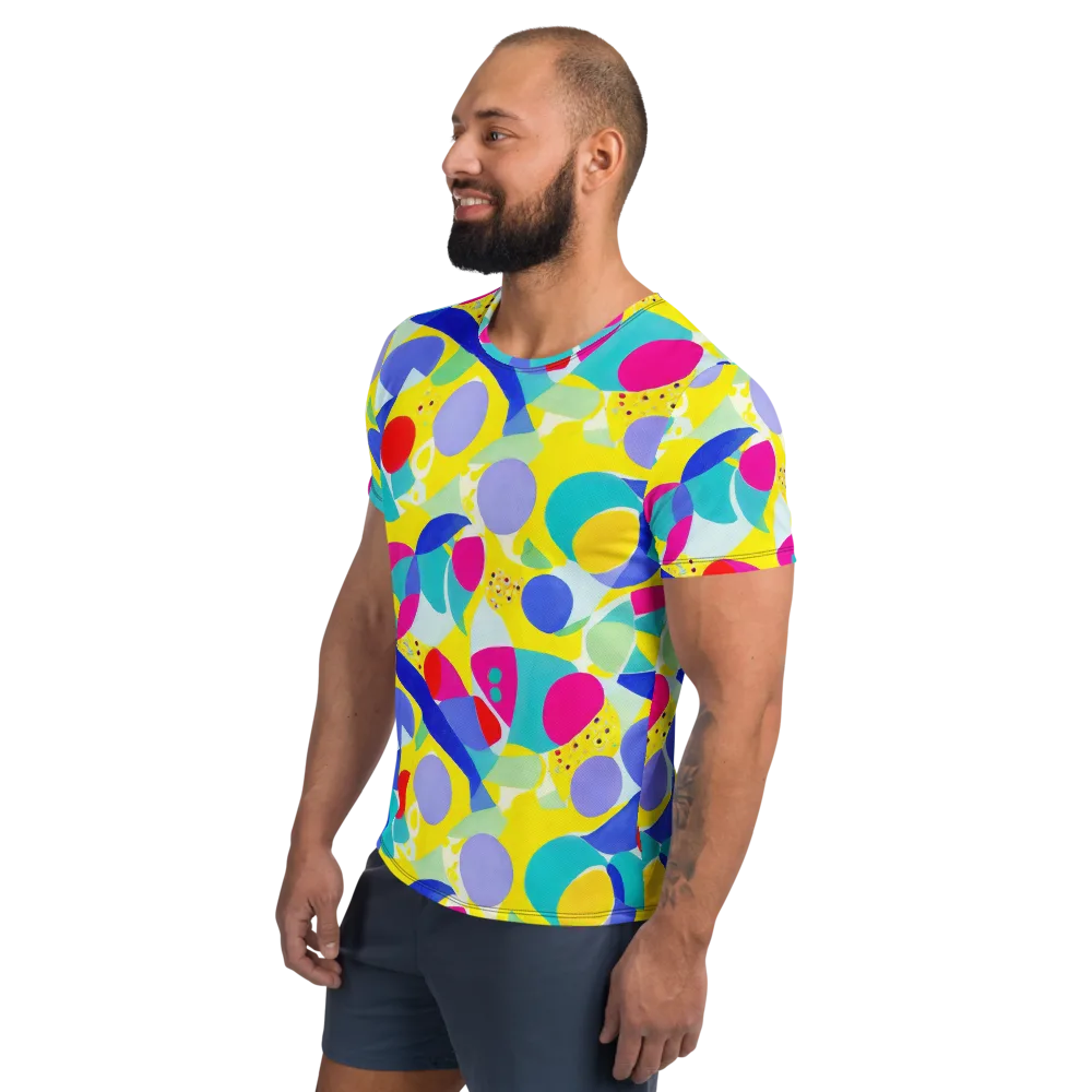 Sunlit Kaleidoscope on Men's Athletic T-Shirt — Left