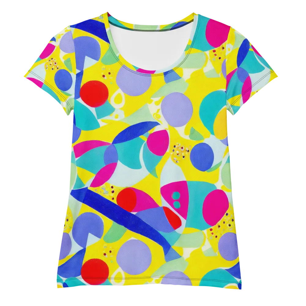 Sunlit Kaleidoscope on Women's Athletic T-Shirt — Front