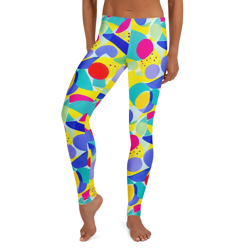 Sunlit Kaleidoscope on Leggings — Front