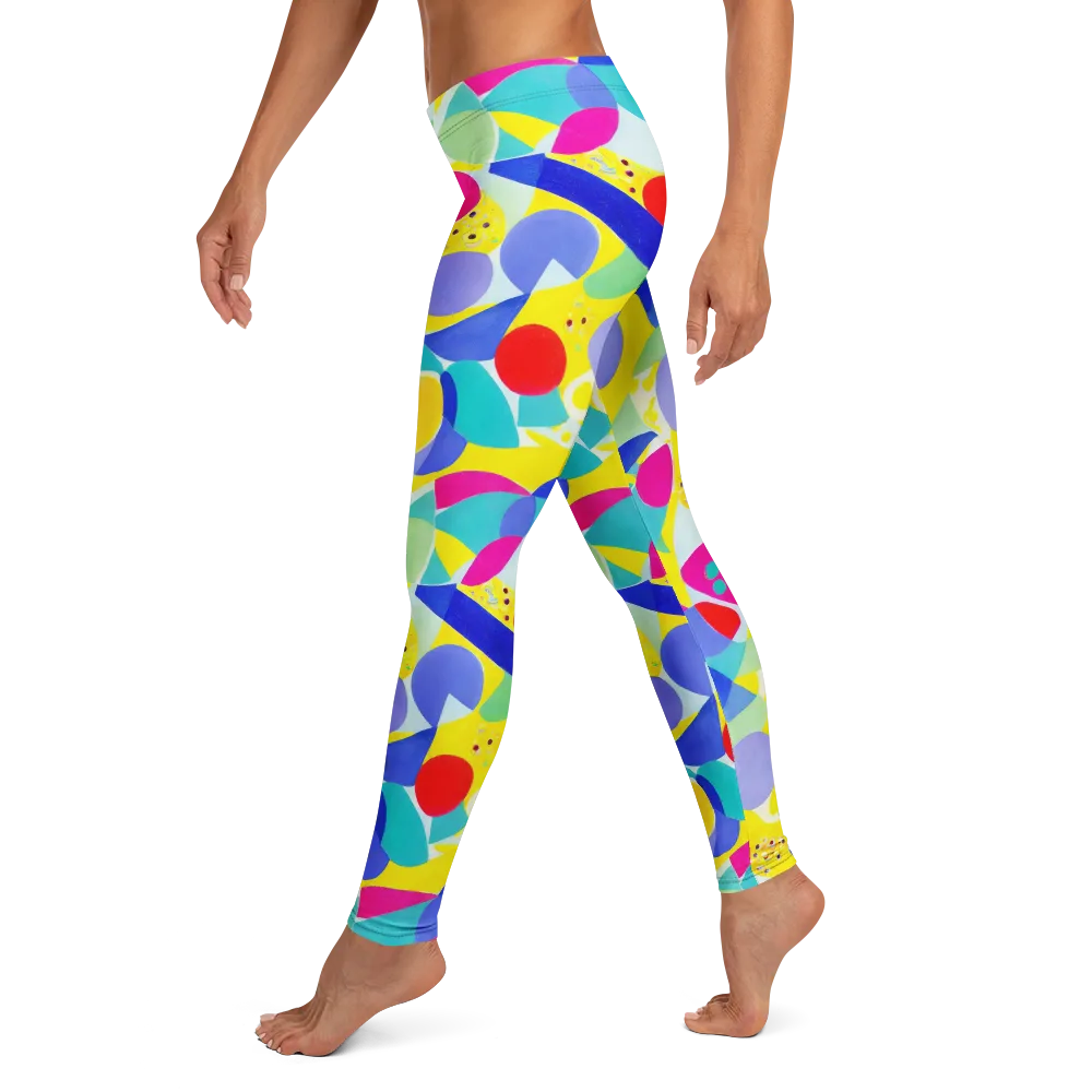 Sunlit Kaleidoscope on Leggings — Left