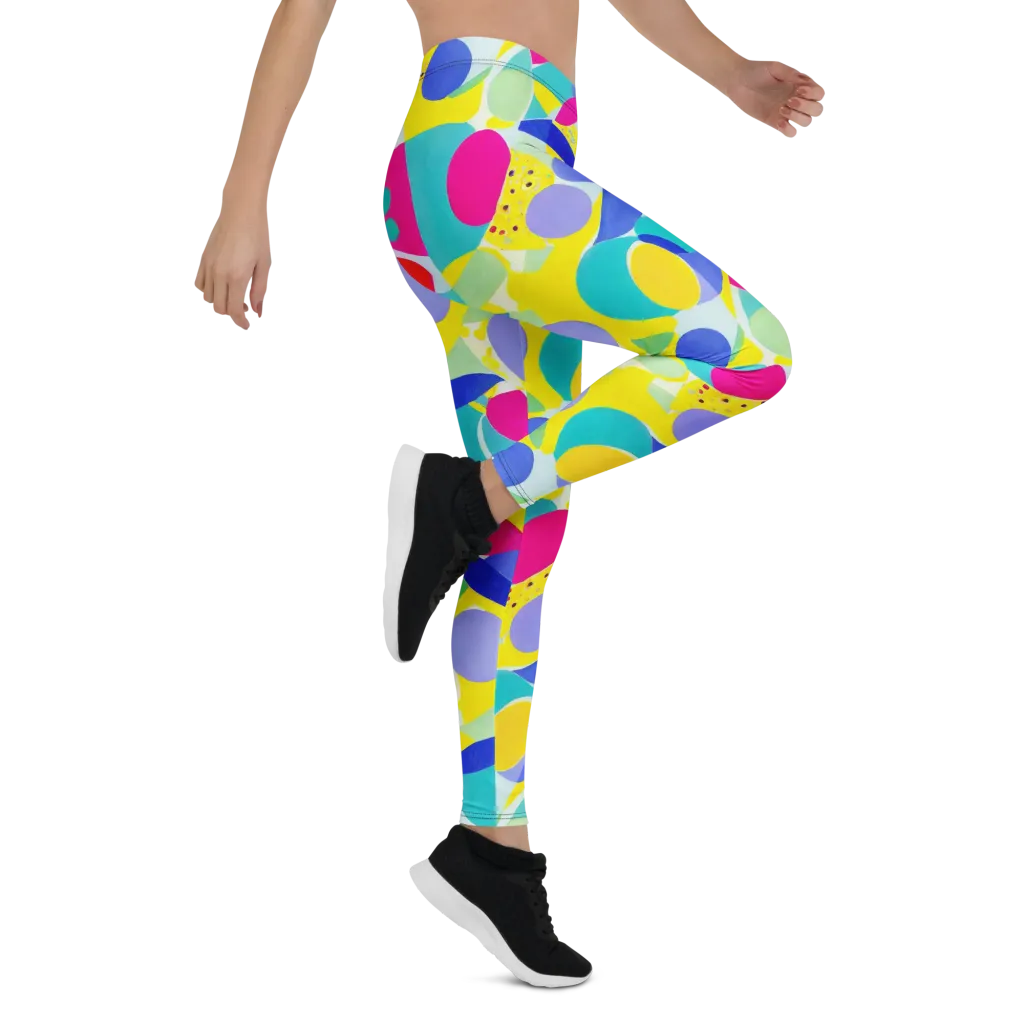 Sunlit Kaleidoscope on Leggings — Right