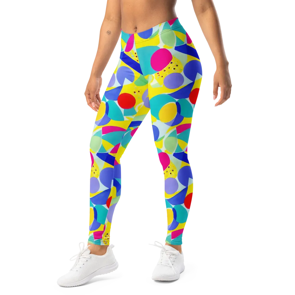 Sunlit Kaleidoscope on Leggings — Left Front