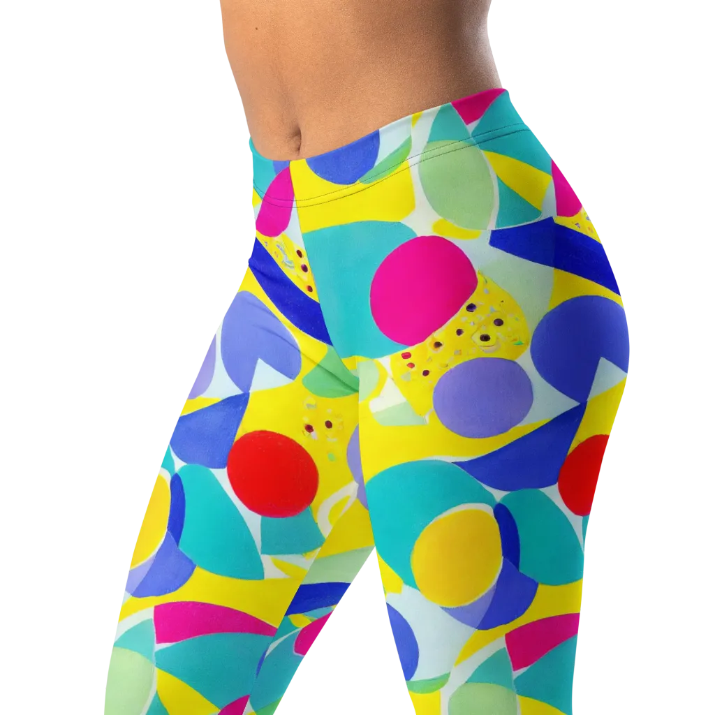 Sunlit Kaleidoscope on Leggings — Left Front