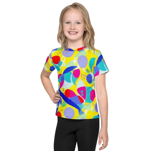 Sunlit Kaleidoscope on a Kids Crew Neck T-Shirt
