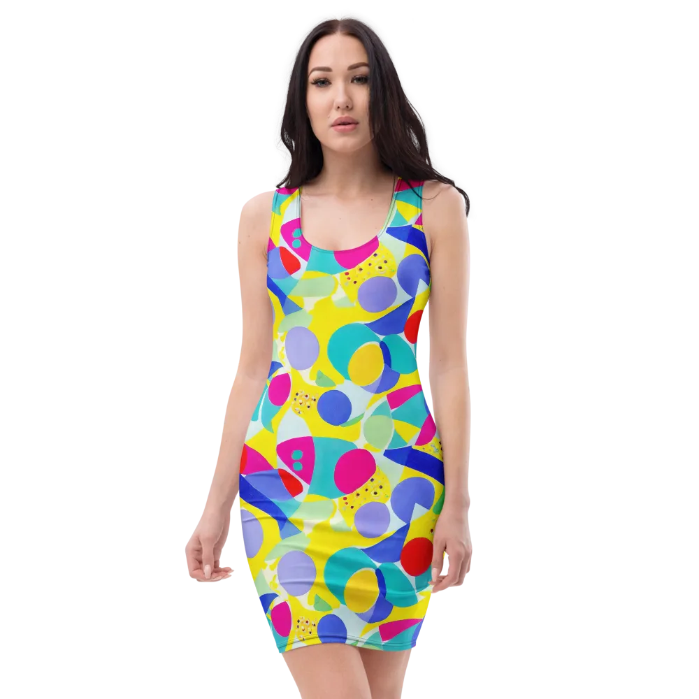Sunlit Kaleidoscope on Bodycon Dress — Front