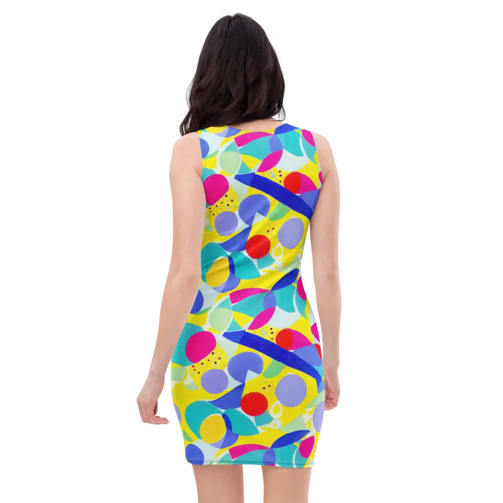Sunlit Kaleidoscope on Bodycon Dress — Back