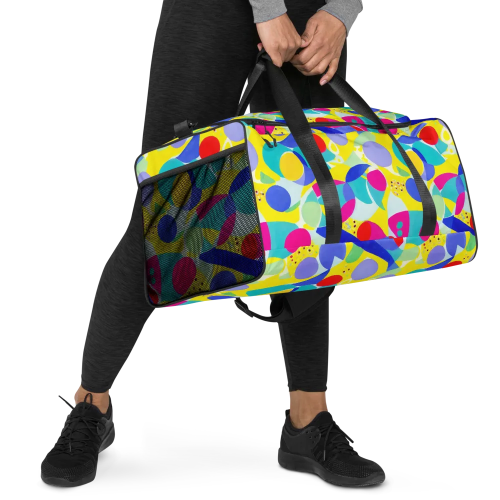 Sunlit Kaleidoscope on Duffle Bag — Right Front