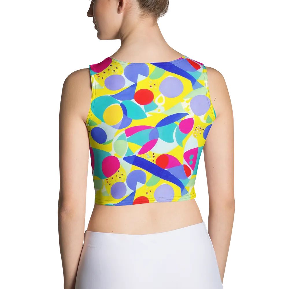 Sunlit Kaleidoscope on Crop Top — Back
