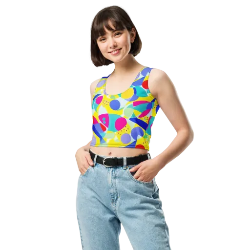 Sunlit Kaleidoscope on a Crop Top