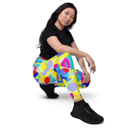 Sunlit Kaleidoscope on a Leggings with Pockets