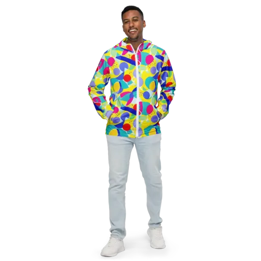 Sunlit Kaleidoscope on a Men's Windbreaker