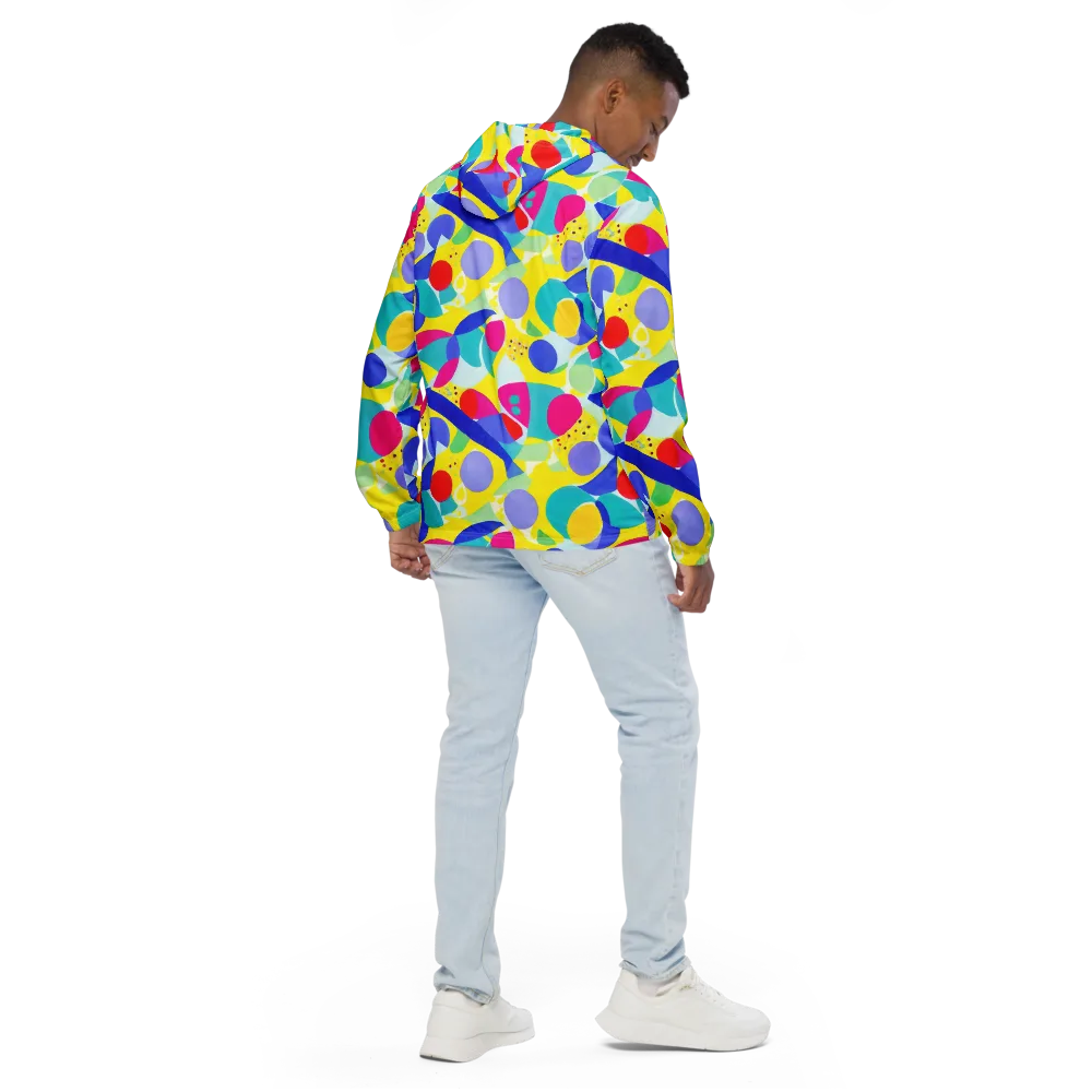 Sunlit Kaleidoscope on Men's Windbreaker — Back