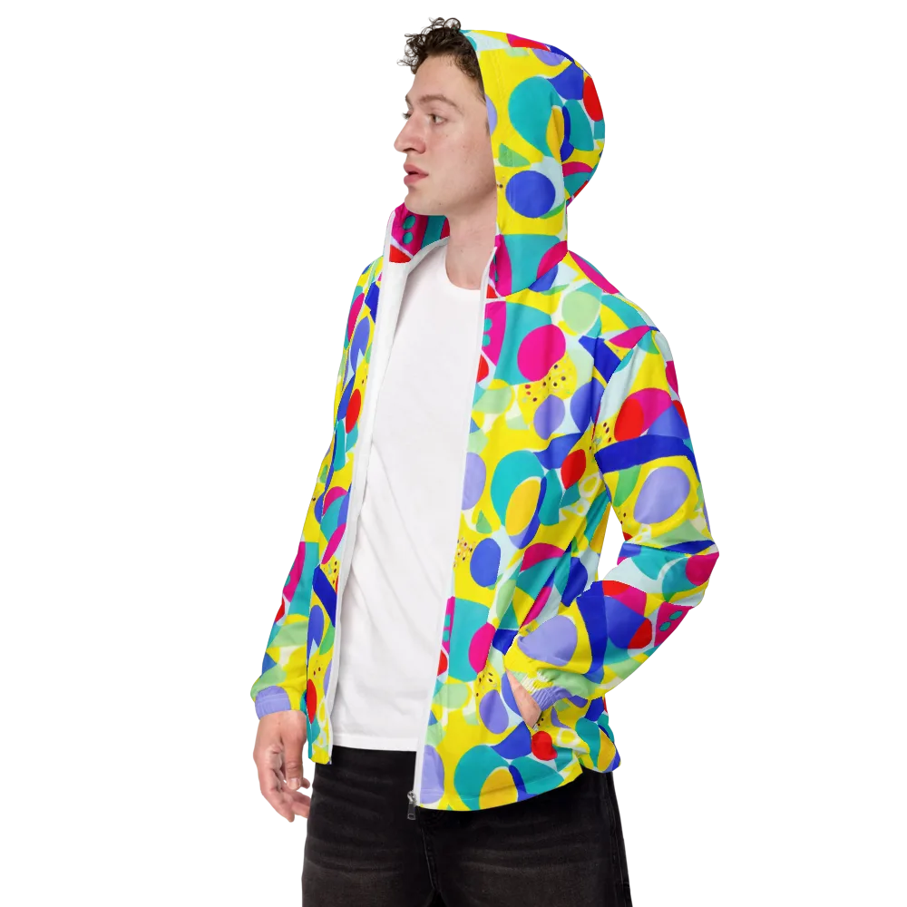Sunlit Kaleidoscope on Men's Windbreaker — Left Front