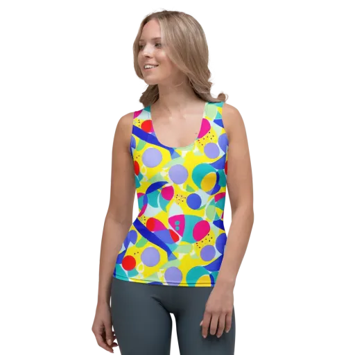 Sunlit Kaleidoscope on a Women's Tank Top