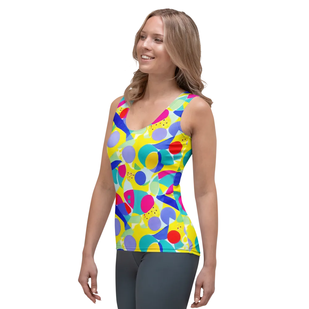 Sunlit Kaleidoscope on Women's Tank Top — Left Front