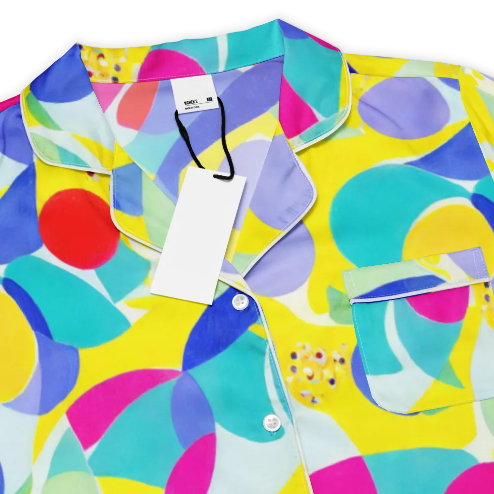 Sunlit Kaleidoscope on Women's Short Sleeve Pajama Top — Product details