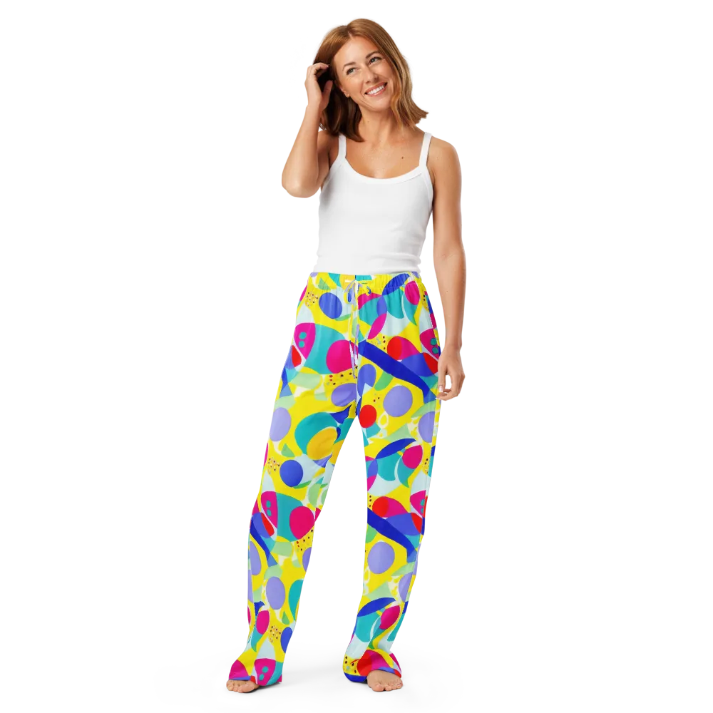 Sunlit Kaleidoscope on Women's Pajama Pants — Front