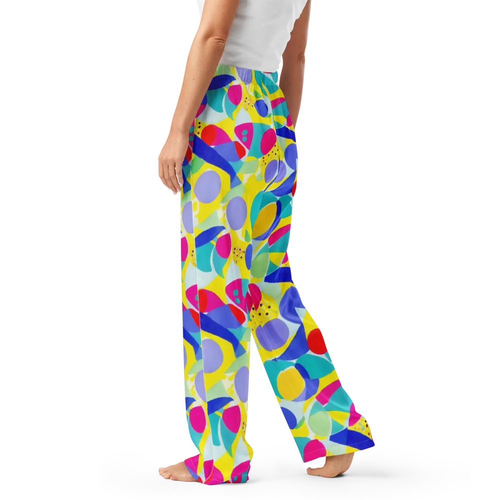 Sunlit Kaleidoscope on Women's Pajama Pants — Left