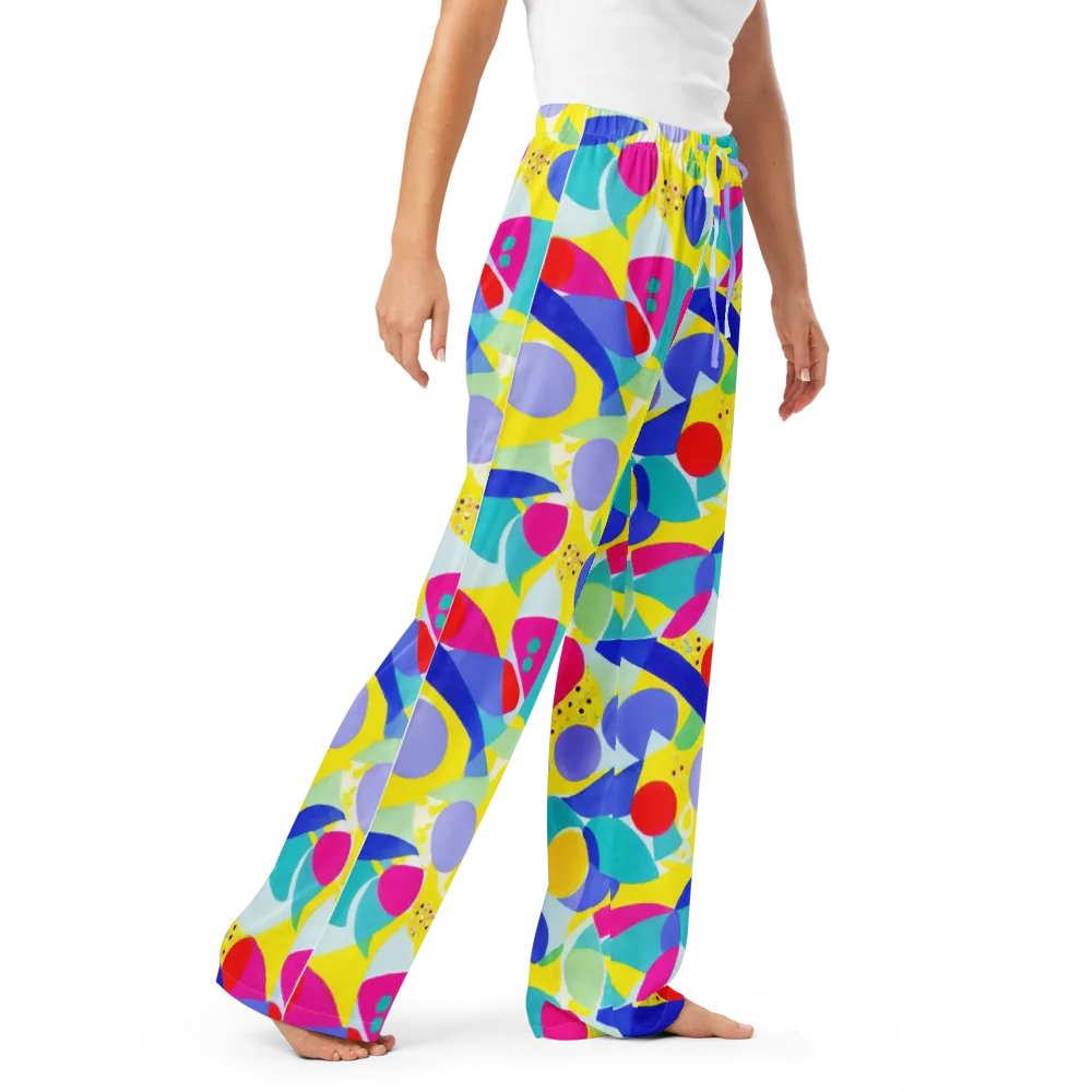 Sunlit Kaleidoscope on Women's Pajama Pants — Right Front