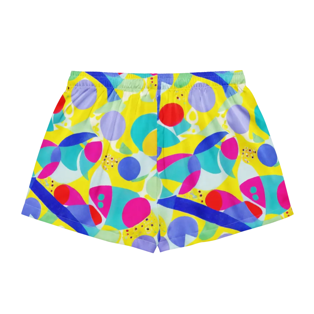 Sunlit Kaleidoscope on Women's Pajama Shorts — Back