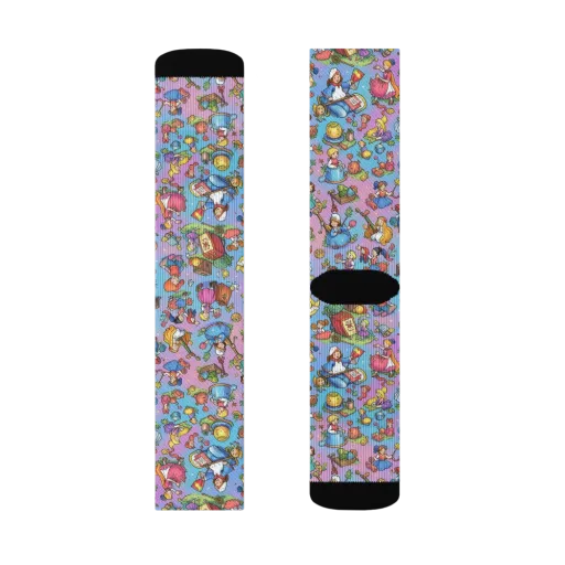 Storybook Scramble on a Socks
