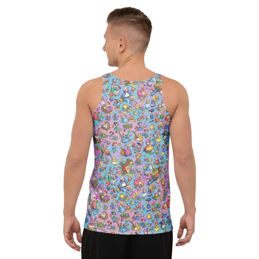 Storybook Scramble on Men's Tank Top — Back