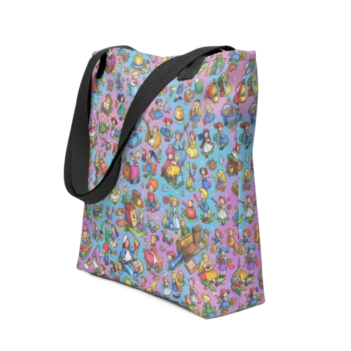 Storybook Scramble on a Tote Bag