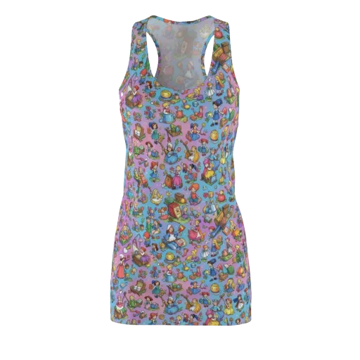 Storybook Scramble on a Racerback Dress