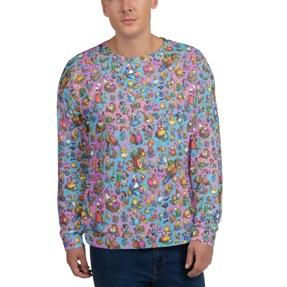 Storybook Scramble on Sweatshirt — Front