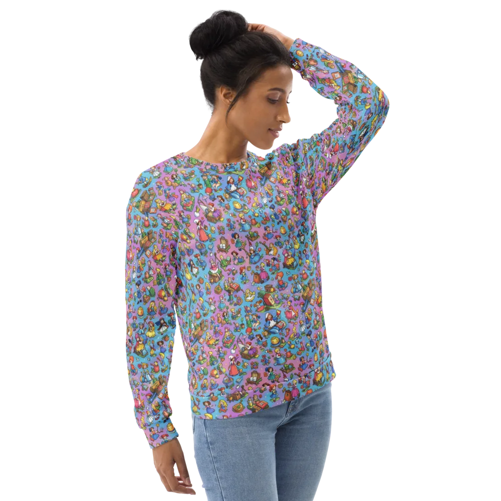 Storybook Scramble on Sweatshirt — Right Front