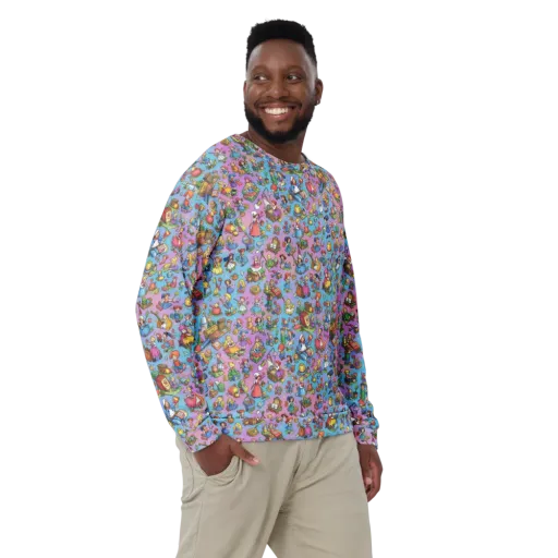 Storybook Scramble on a Sweatshirt