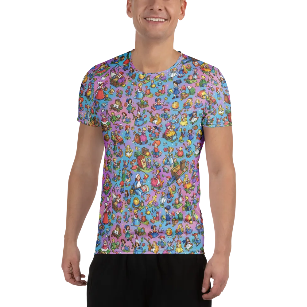 Storybook Scramble on Men's Athletic T-Shirt — Front