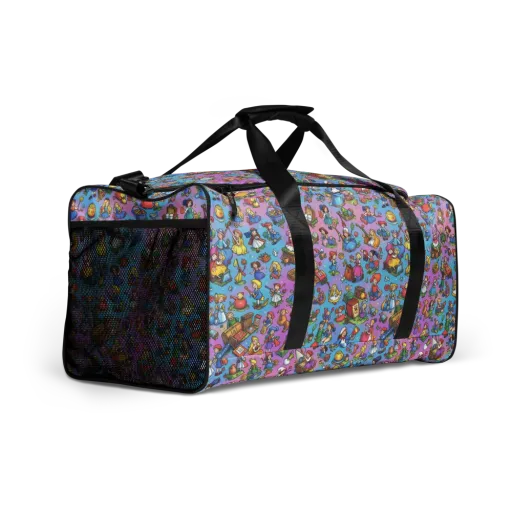 Storybook Scramble on a Duffle Bag