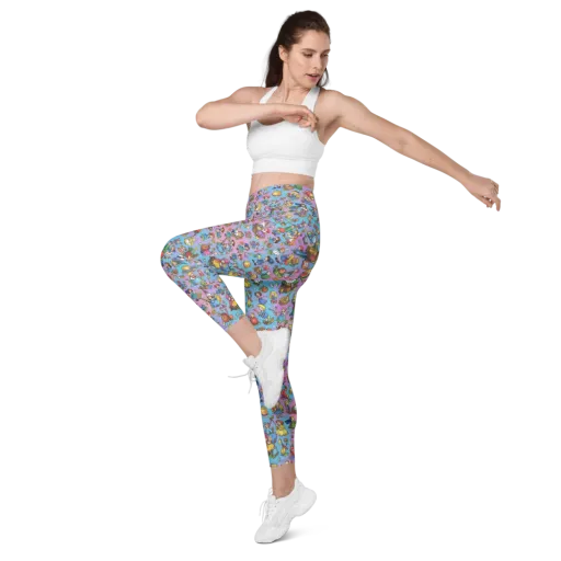Storybook Scramble on a Leggings with Pockets