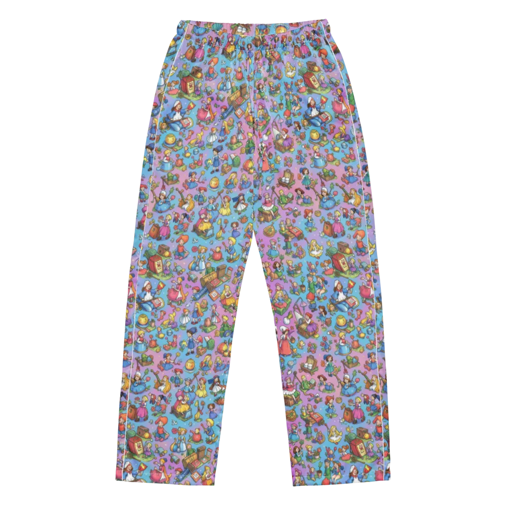 Storybook Scramble on Women's Pajama Pants — Front