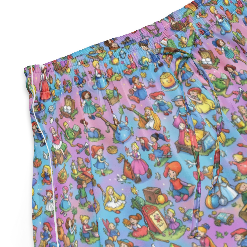 Storybook Scramble on Women's Pajama Shorts — Product details