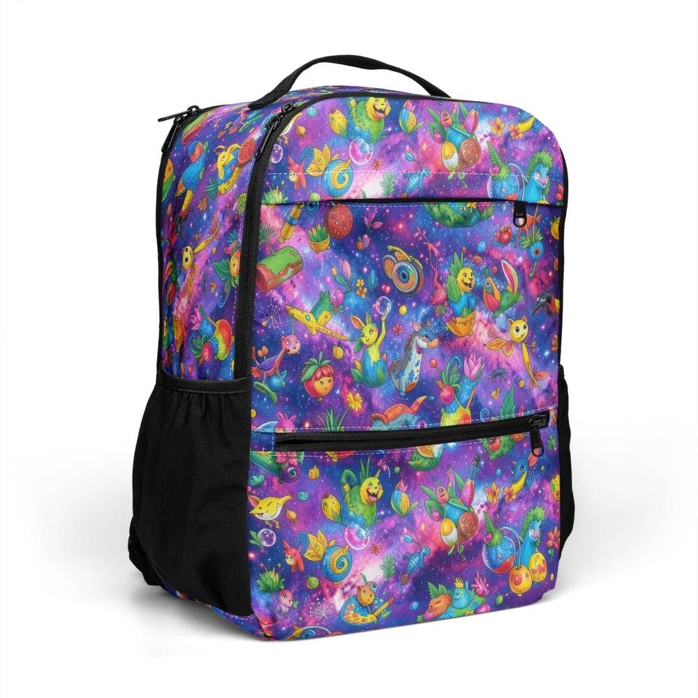 Cosmic Garden Critters on Utility Backpack — Right Front